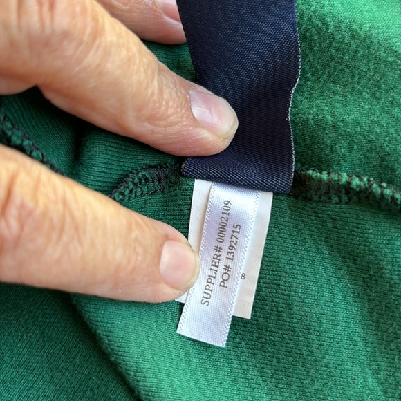 Chaps Classics, long sleeve green/black checkered pull over casual top. Size 1X - Picture 12 of 17